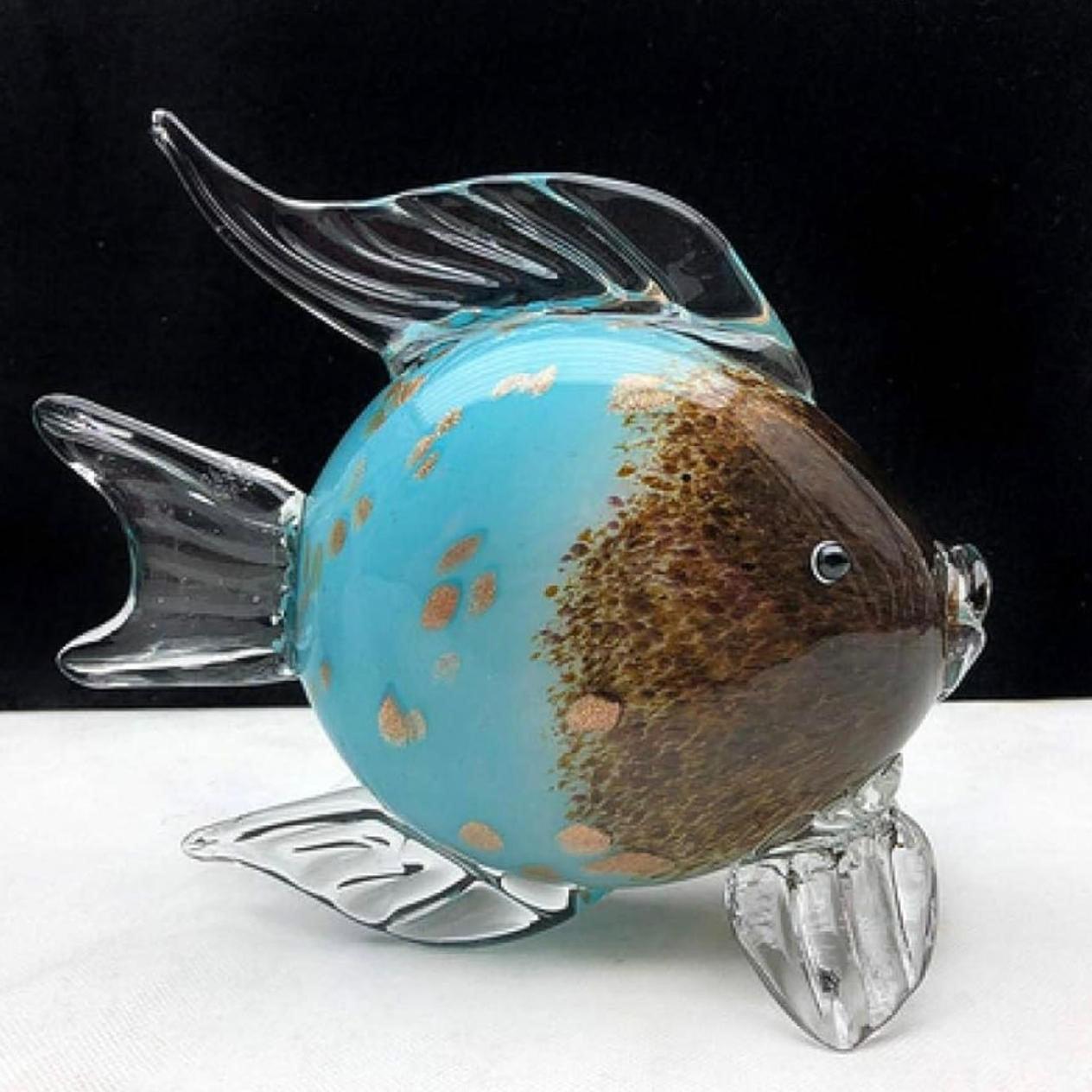 Murano Glass Fish Sculpture Style 3